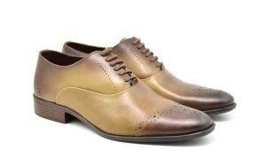 OFERTA MARIMEA 44 - Pantofi barbati eleganti din piele naturala, NISIP - 245MD