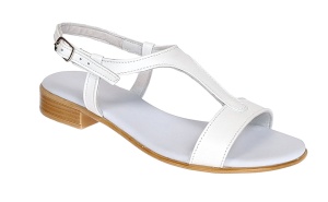 Oferta Sandale dama din piele naturala alb box LS16ABOX