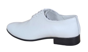 Pantofi barbati, albi, eleganti, din piele naturala box - MOD1ALBBOX - Img 3