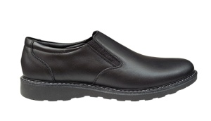 Pantofi barbati casual din piele naturala Army Negru CORSAEN - Img 3