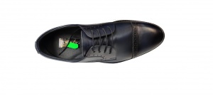 Pantofi barbati casual din piele naturala bleumarin - 101TGBL - Img 4