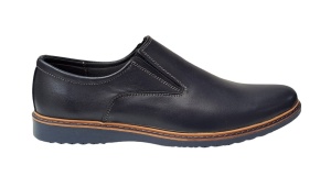 Pantofi barbati casual din piele naturala bleumarin 330EBLM - Img 3