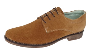 Pantofi barbati casual din piele naturala intoarsa - Model Maro Camel PAVELM - Img 5