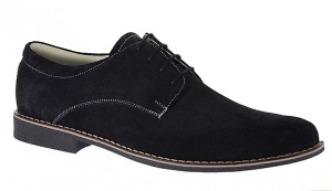 Pantofi barbati casual din piele naturala intoarsa - Model Negru PASN