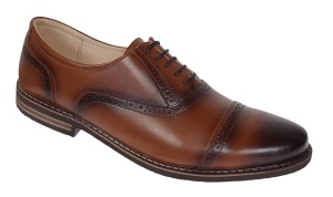 Pantofi barbati casual din piele naturala maro cognac - 895MD Marimea 44 - Img 4