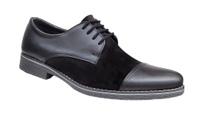Pantofi barbati casual din piele naturala, Negru - 858NN