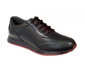Pantofi barbati casual din piele naturala, negru, SV012NR - Img 4