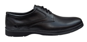 Pantofi barbati casual din piele naturala pe calapod Lat PH450 Negru Siret - Img 6