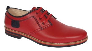 Pantofi barbati casual din piele naturala - Rosu 501RN Marimea 39 - Img 6