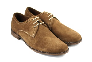 Pantofi barbati casual - eleganti din piele naturala maro deschis - PAMD - Img 2