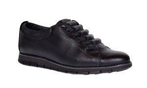 Pantofi barbati casual piele naturala de culoare neagra GKR120N - Img 2