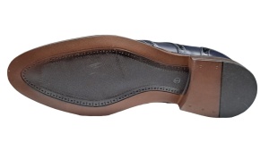 Pantofi barbati din piele naturala bleumarin 993BLM - Img 3
