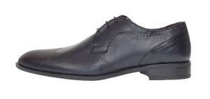 Pantofi barbati eleganti din piele naturala Bleumarin 020BL - Img 4
