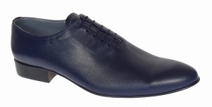 Pantofi barbati eleganti din piele naturala bleumarin - Model Enzo - Img 3