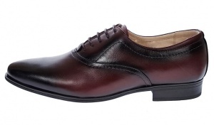 Pantofi barbati eleganti din piele naturala Bordeaux 888VIS - Img 3