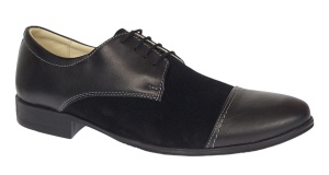 Pantofi barbati eleganti din piele naturala box cu piele intoarsa - 959NBV Marimea 40 - Img 4