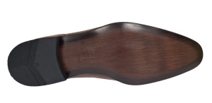 Pantofi barbati eleganti din piele naturala cu perforatii - Marimea 44 - 730NIS - Img 4