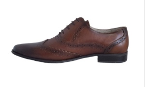Pantofi barbati eleganti din piele naturala, cu siret, maro, 566M - Img 6