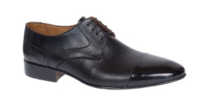 Pantofi barbati eleganti din piele naturala cu varf lacuit 016BXNL
