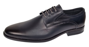 Pantofi barbati eleganti din piele naturala de culoare bleumarin Zidan 819 - Img 7