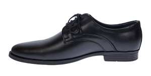 Pantofi barbati eleganti din piele naturala de culoare neagra GKR31N - Img 6