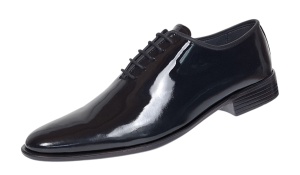 Pantofi barbati eleganti din piele naturala de culoare negru lac - GKR201LN - Img 7