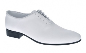 Pantofi barbati eleganti din piele naturala Enzo Alb 475