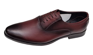 Pantofi barbati eleganti din piele naturala GKR84 Visiniu - Img 5