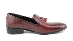 Pantofi barbati eleganti, din piele naturala, grena - 035VIS - Img 5