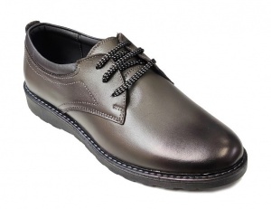 Pantofi barbati eleganti, din piele naturala, Gri, CIUCALETI SHOES