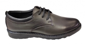 Pantofi barbati eleganti, din piele naturala, Gri, CIUCALETI SHOES - Img 2