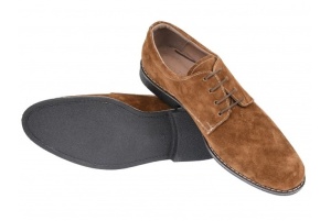 Pantofi barbati, eleganti, din piele naturala intoarsa, maro deschis - PAVELMD - Img 6