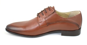 Pantofi barbati eleganti din piele naturala maro - 085MBOX - Img 5