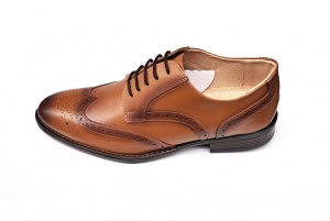 Pantofi barbati eleganti, din piele naturala, MARO CONIAC, CIUCALETI SHOES - Img 3