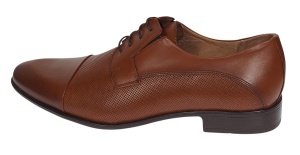 Pantofi barbati eleganti din piele naturala maro SIR085MP - Img 6