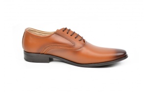 Pantofi barbati eleganti din piele naturala maro - Stef - Img 2