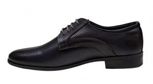Pantofi barbati eleganti din piele naturala matritata GKR12N - Img 2