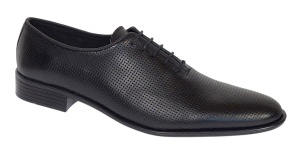 Pantofi barbati eleganti din piele naturala - Model Office Negru Matritat GKR35NPF - Img 9