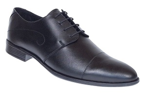 Pantofi barbati eleganti din piele naturala Negru 588N - Img 1
