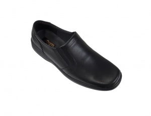 Pantofi barbati eleganti, din piele naturala, Negru, Elastic - DINO Negru - Img 2