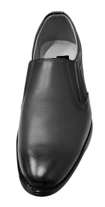 Pantofi barbati eleganti din piele naturala negru fara siret - GKR117ELN - Img 2