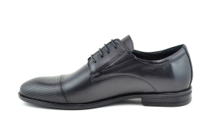 Pantofi barbati eleganti, din piele naturala, Negru, SIR073SN - Img 5