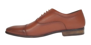 Pantofi barbati office eleganti din piele naturala Maro Cognac 745MC - Img 3
