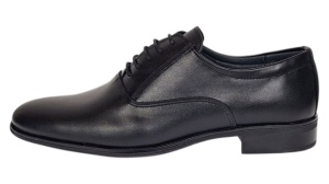 Pantofi barbati office eleganti din piele naturala Negru 899N - Img 7