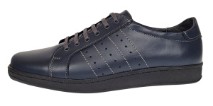 Pantofi barbati sport casual din piele naturala bleumarin ADTIMBL - Img 2