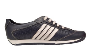 Pantofi barbati sport din piele naturala , Bleumarin, Alb - GKR93BLM - Img 7
