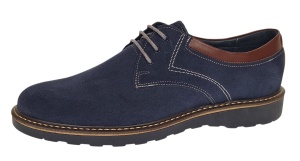 Pantofi barbati sport din piele naturala intoarsa Bleumarin Antilopa GKR130BL - Img 5