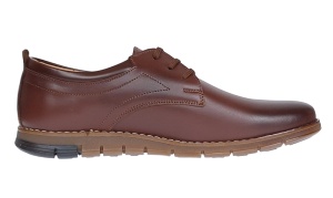 Pantofi barbati sport din piele naturala maro GKR57M - Img 6