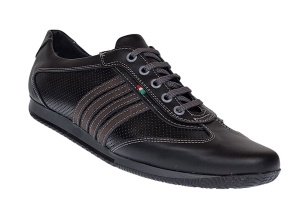 Pantofi barbati sport din piele naturala , Negru - GKR93N - Img 3