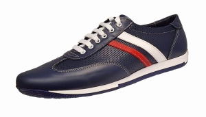Pantofi casual barbati din piele naturala Bleumarin 102BLU - Img 11